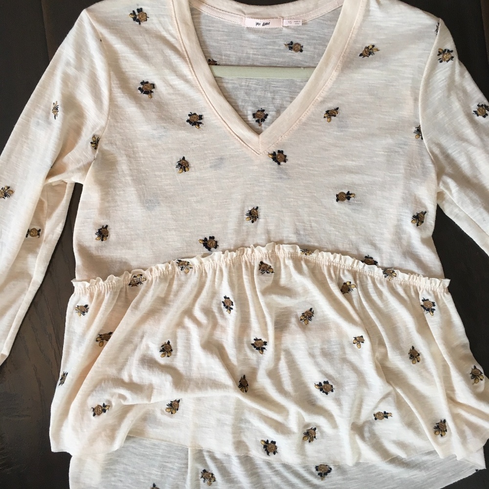 Tiered V-Neck Top